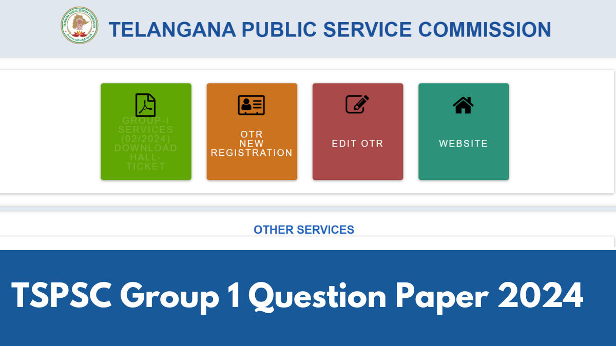 TSPSC Group 1 Question Paper 2024