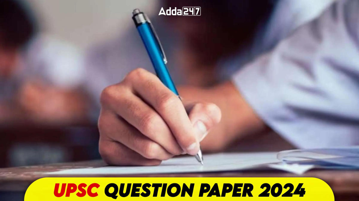 UPSC Prelims Question Paper 2024