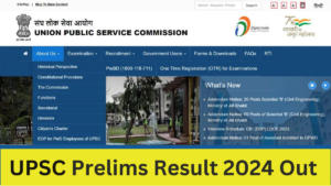 UPSC Prelims Result 2024