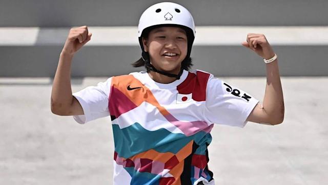 Momiji Nishiya becomes one of the youngest gold medal winners in Olympic