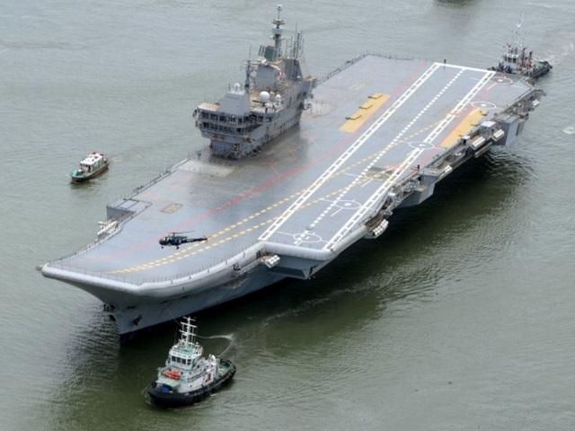 Image of the first indigenous carrier 'INS Vikrant' 