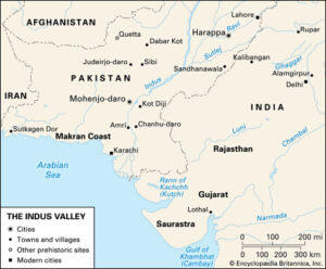 Indus valley civilization map