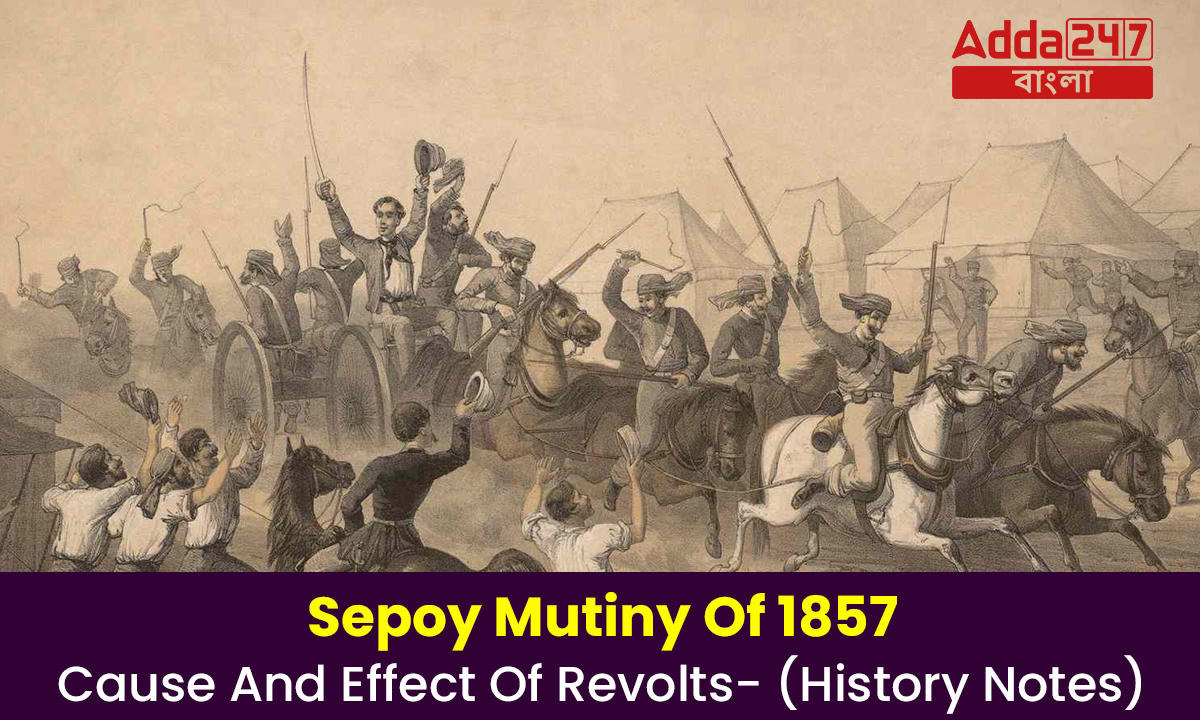Sepoy Mutiny Of 1857, Cause And Effect Of Revolts- (History Notes)_20.1