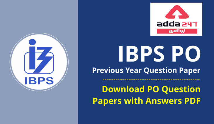 IBPS PO Previous Year Question Paper Download PO Question Papers with Answers PDF