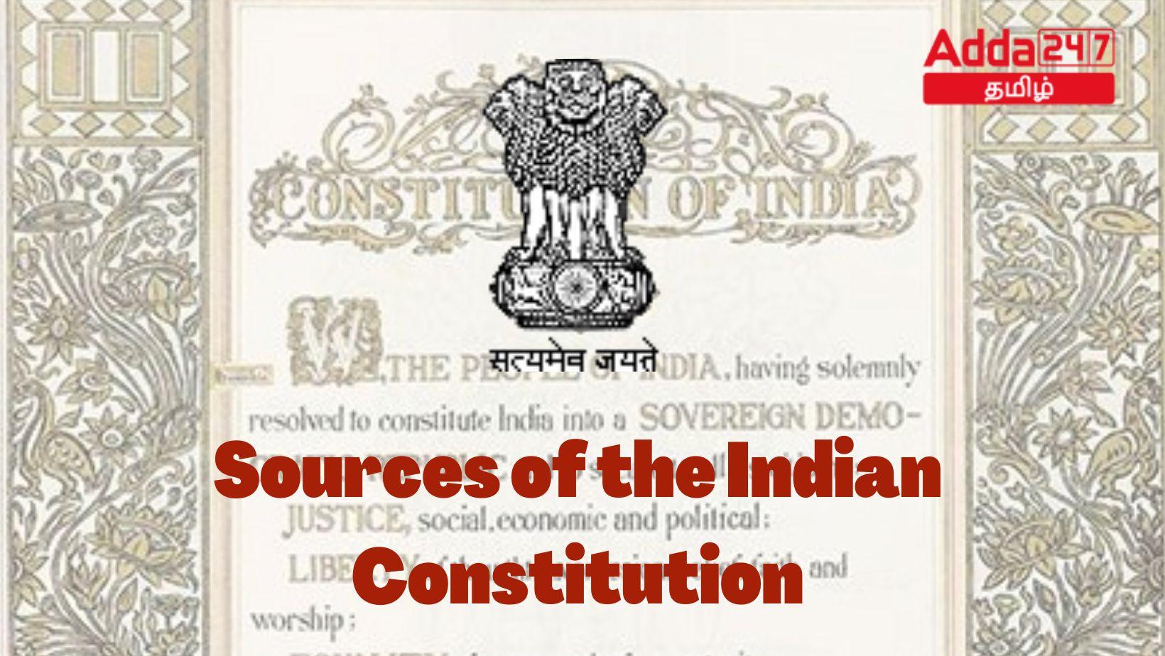 Sources of the Indian Constitution