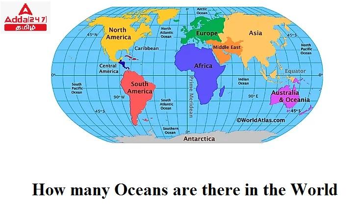How many Oceans are there in the World