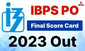 IBPS PO Score card