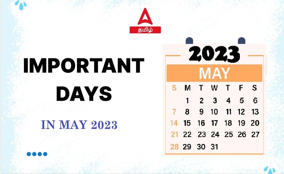 Special Days in the Month of May