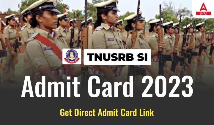 TNUSRB SI Admit Card