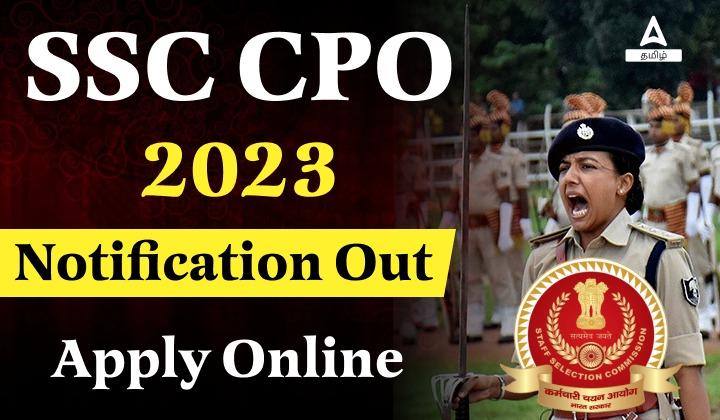 SSC CPO Notification 2023