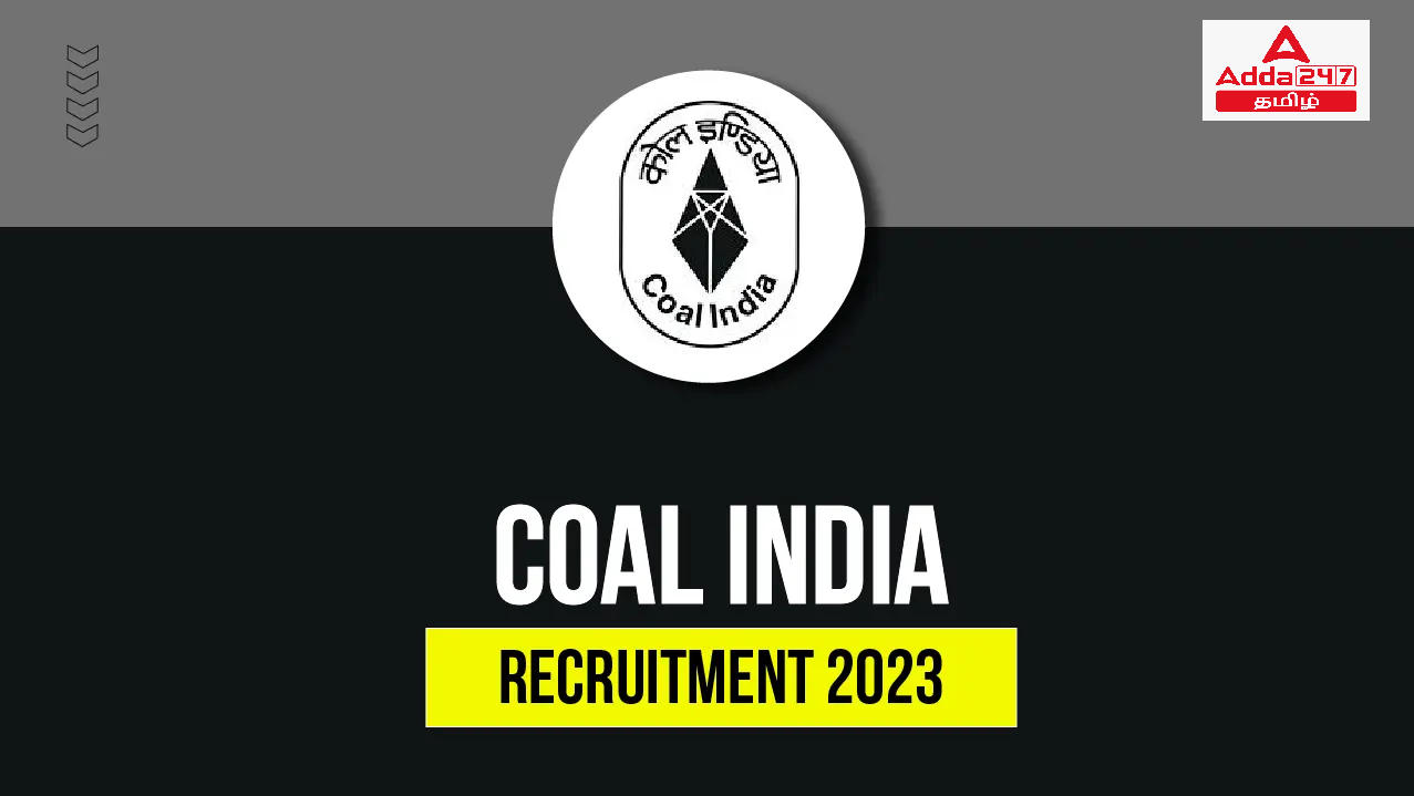 COAL india Recruitment