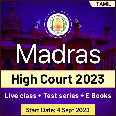 Madras High Court Batch