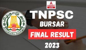 TNPSC Bursar Final Result 2023