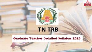 TN TRB syllabus