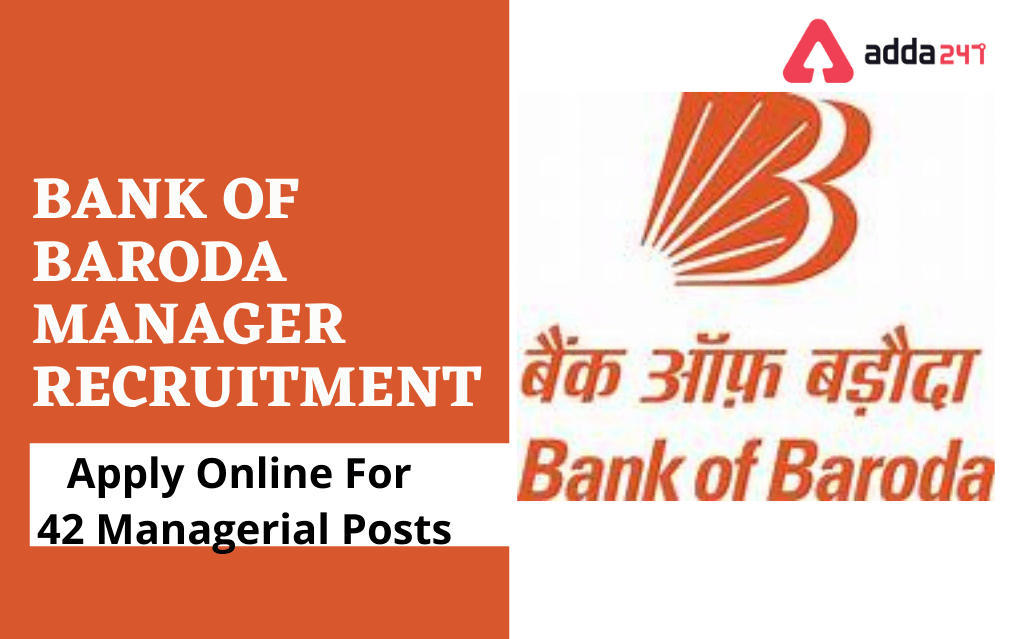 Bank of Baroda Manager Recruitment