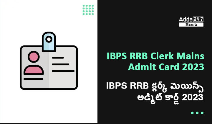 IBPS RRB క్లర్క్ మెయిన్స్ అడ్మిట్ కార్డ్ 2023