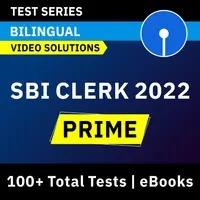 SBI Clerk Prime 2022