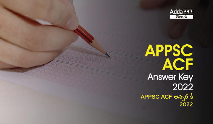 APPSC ACF Answer Key 2022-01