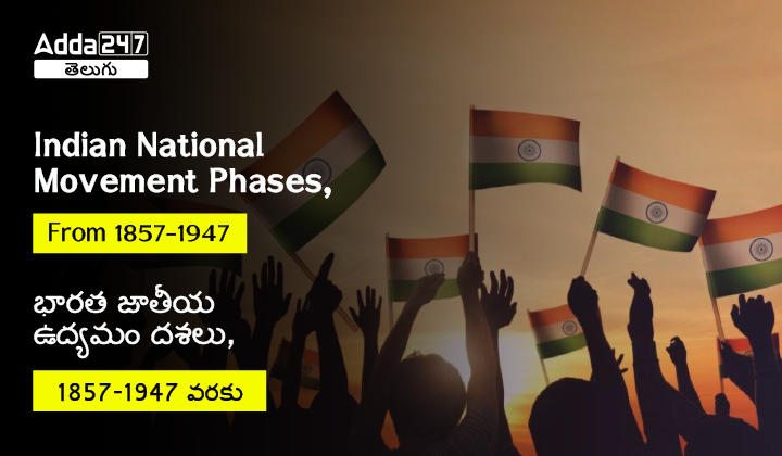 Indian National Movement Phases, From 1857-1947-01