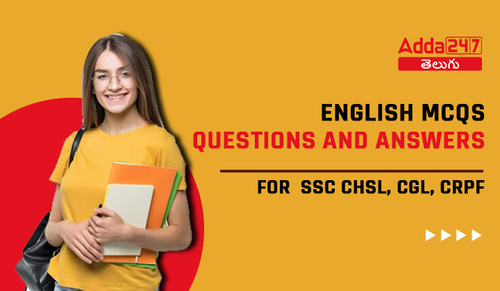 English MCQs Questions And Answers