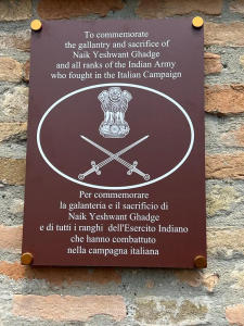 Italy Honours Indian Army contribution in Second World War
