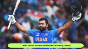 Rohit Sharma Smashes India’s Fastest World Cup Century 