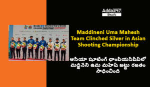 Maddineni Uma Mahesh Team Clinched Silver Asian Shooting Championship
