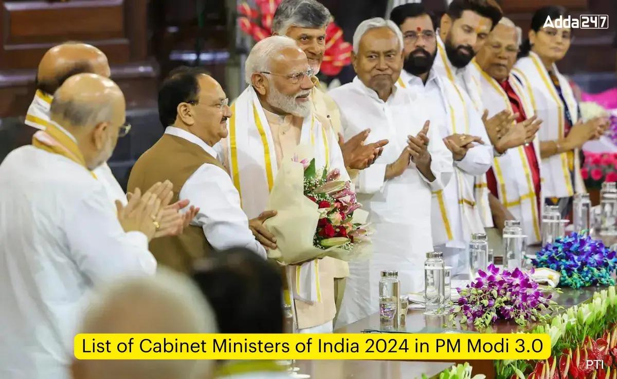 Cabinet Ministers of India 2024