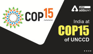 India at COP 15 of UNCCD