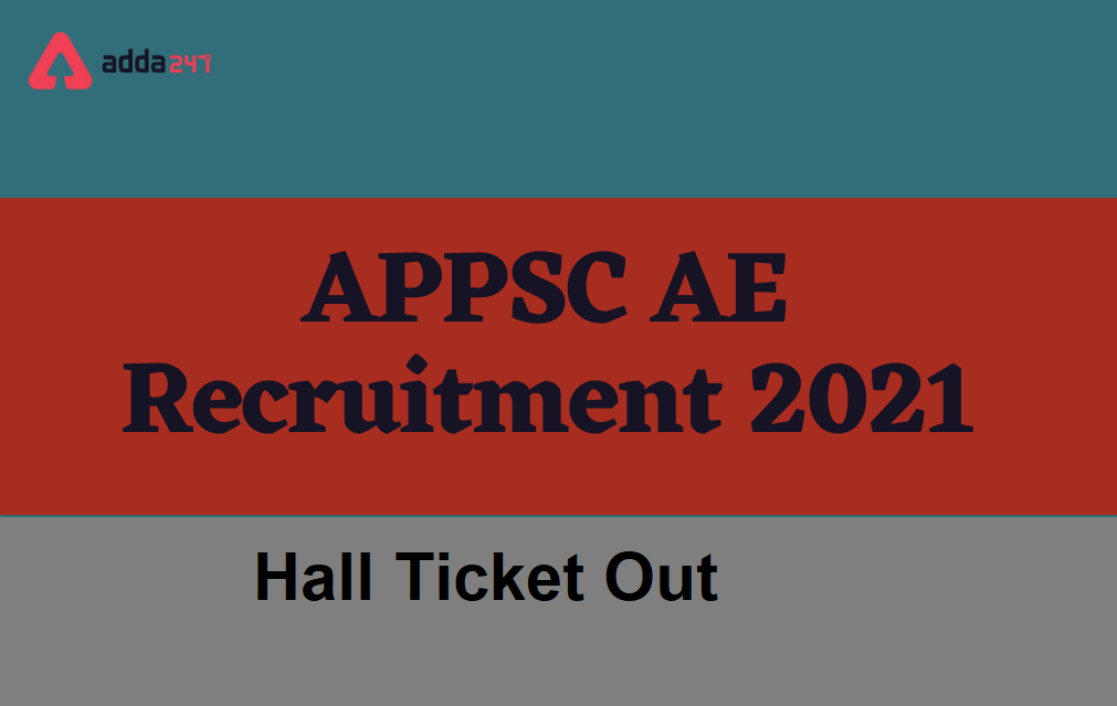 APPSC AE Hall Ticket out