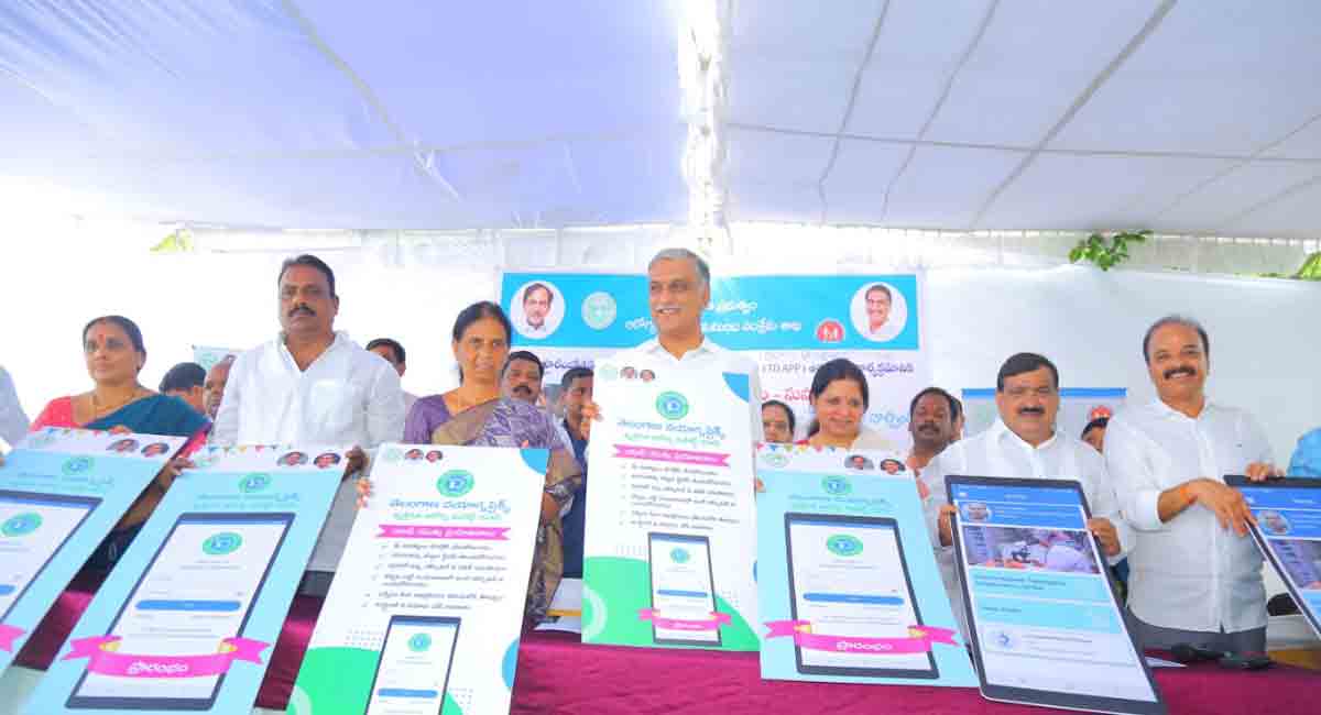 Launch of T-Diagnostics Mobile Application in Telangana