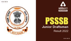 PSSSB Junior Draftsman Result 2022