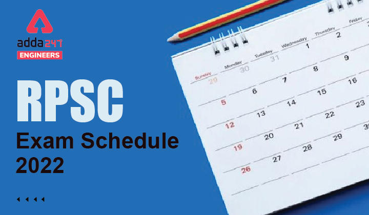 RPSC Exam Schedule 2022