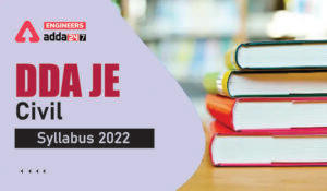 DDA JE Civil Syllabus 2022