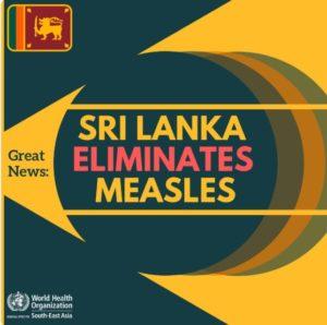 Sri Lanka eliminates measles_50.1