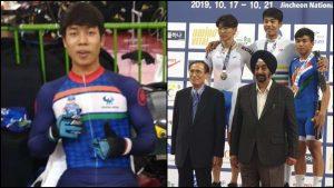 Ronaldo Singh wins gold medal at Asian Track Cycling Championships_50.1