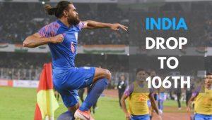 India drops to 106th in FIFA Men's rankings_50.1