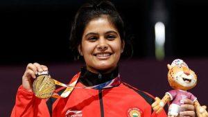 Manu Bhaker bags gold medal in ISSF World Cup Finals_50.1