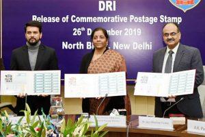 Finance minister releases stamp to commemorate DRI's role_50.1