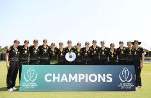 Australia presented with ICC Women's Championship trophy_50.1