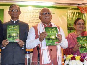 Haryana CM releases the book "A Commentary and Digest on The Air, Act 1981"_50.1