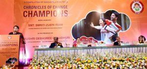 "Chronicles of Change Champions" book released by Smriti Irani_60.1