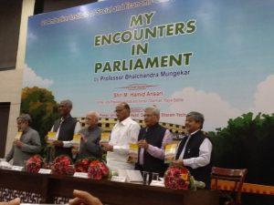 "My Encounters in Parliament" authored by Bhalchandra Mungekar released_50.1