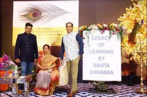 A book title 'Legacy Of Learning' authored by Savita Chhabra released_50.1