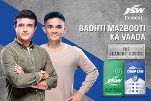 Ganguly & Chhetri signed as brand ambassadors of JSW Cement_50.1