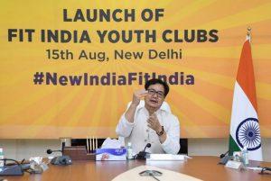 Kiren Rijiju launches initiative "Fit India Youth Clubs"_50.1