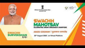 Swachh Survekshan Awards 2020 Announced_60.1
