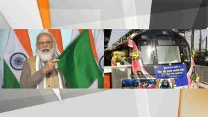 PM Modi flagged off India's first driverless train on Delhi Metro_4.1