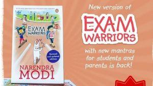 A book titled exam warriors updated version released by PM Modi_4.1