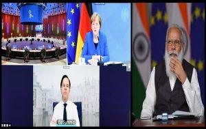 PM Modi Participates in Virtual India-EU Leaders' Meeting_4.1